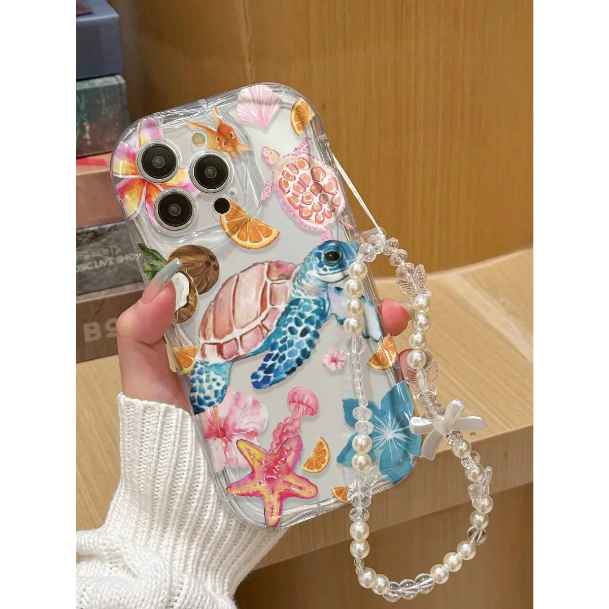 Lanyard Phone Case For Samsung Galaxy S26 S24 S25 Ultra Plus A57 A15 A17 A27 A37 A06 A07 Wrist Strap Ocean Turtle Starfish Cover
