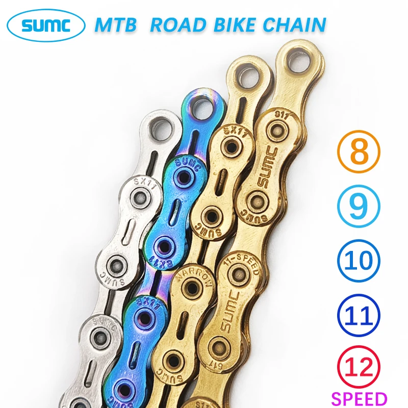 Bicycle Chain 6 7 8 9 10 11 12 Speed 9s 10s 11s 12s Titanium Ultralight MTB Mountain Road Bike Chains for Shimano SRAM Part