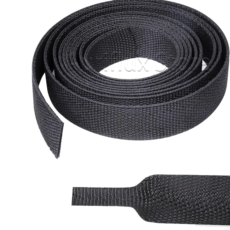 

Braided Sleeving Heat Shrink 2:1 Braided Cable Sleeve Abrasion Protection 6~45mm Insulation Flam Retardant Harness Sheath