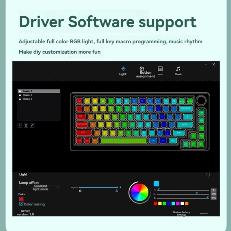 Imagem -03 - Kit de Teclado com Fio Mecânico de Alumínio Tipo-c Hot Swap Junta Rgb Botão Multimídia Metal Personalizado Office Gaming 75 Dk83