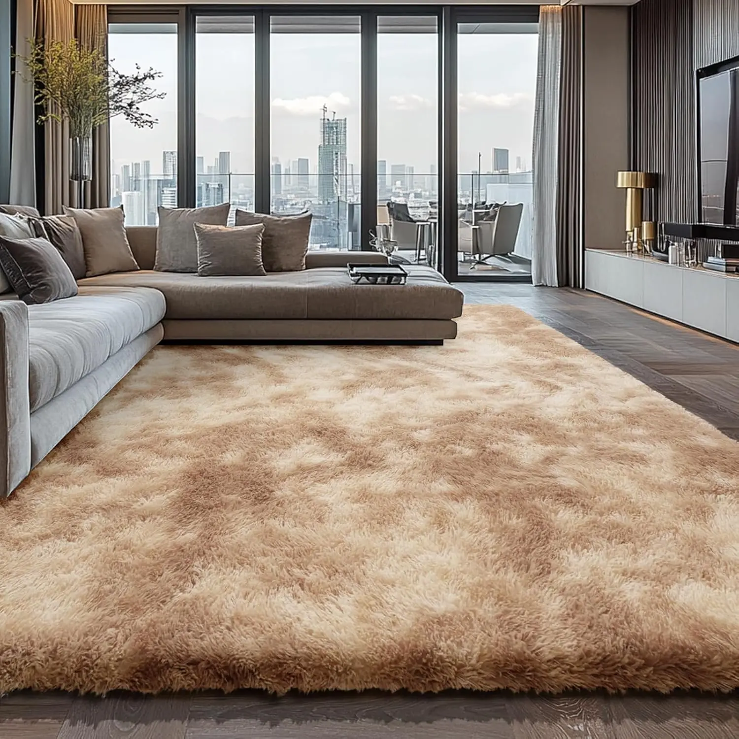 9X12 Large Area Rugs For Living Room Bedroom,Big Shag Rug For Bedroom Dorm,Soft Fluffy Indoor Carpet Nursery Rugs For Kids