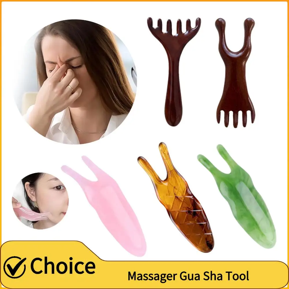 مشط تدليك ميريديان الخشبي، مدلك الرأس المضاد للكهرباء الساكنة، يعزز الدورة الدموية، أداة غوا شا، مشط تدليك المخلب