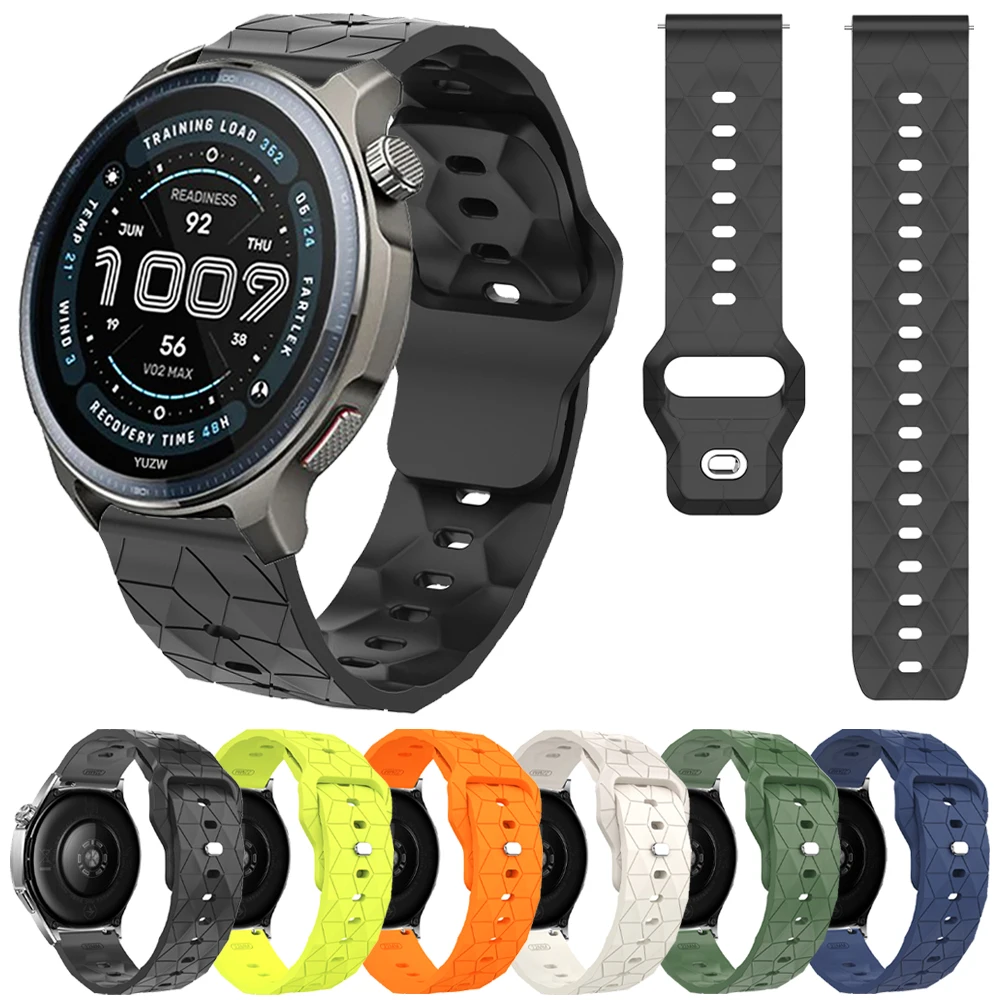 Bracelet de montre en Silicone, 22mm, pour Huami Amazfit Balance 2 bandes GTR 4 2 2E GTR3 Pro/Bip 6 5 UNITÉ, pour Huawei GT6 6Pro