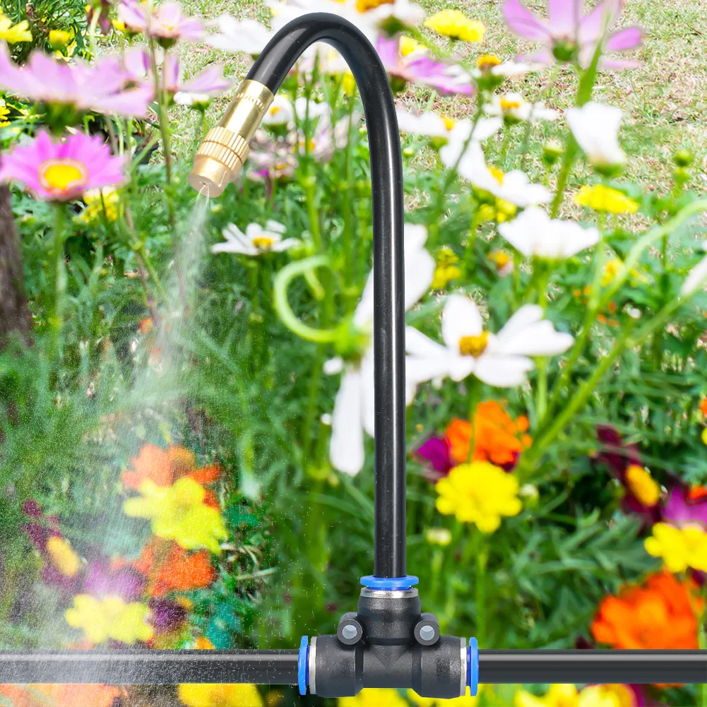 نظام الري التلقائي بالقطارة الانحناء 360 درجة، نظام رذاذ الري القابل للتعديل لحديقة نباتات الحديقة #3