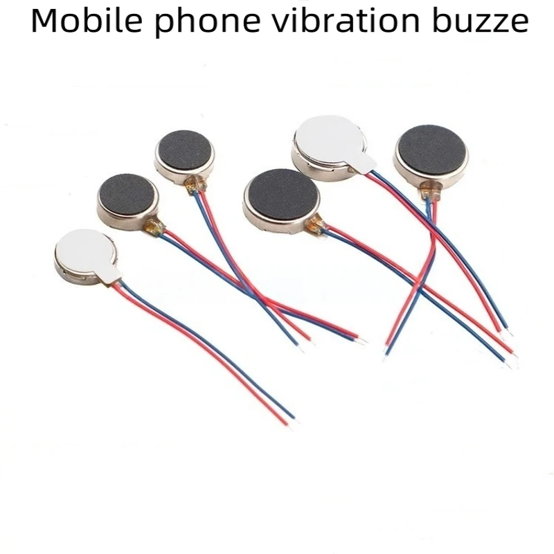 

1/5PCS Vibrating motor Mobile phone vibrating flat motor DC motor with cable 1020/1030/0820/0827/1234