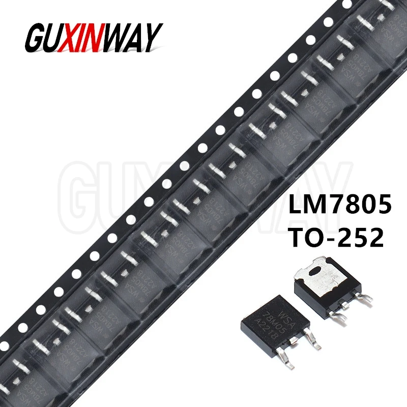 NEW 78M05 LM7805 TO-252 7805 1000MA 5V Three-terminal voltage regulator tube