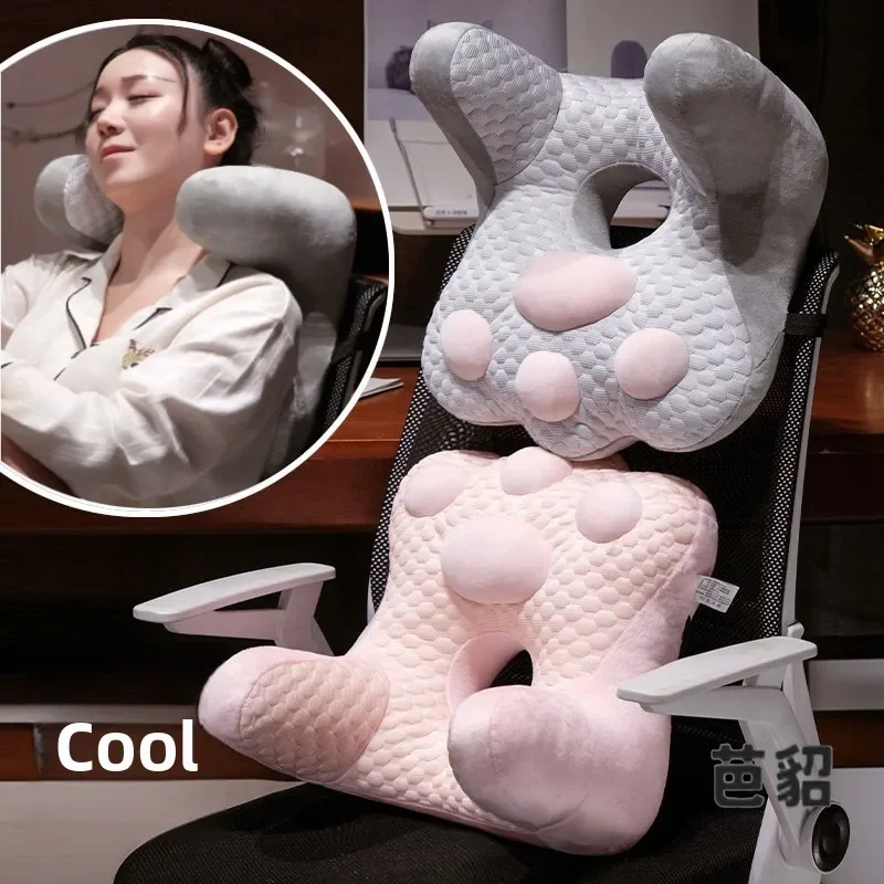 Neck Support Office Desk Nap Pillow Adult Student Backrest Cushion Hunchback Correction Pillow Comfortable Soft Pp Cotton