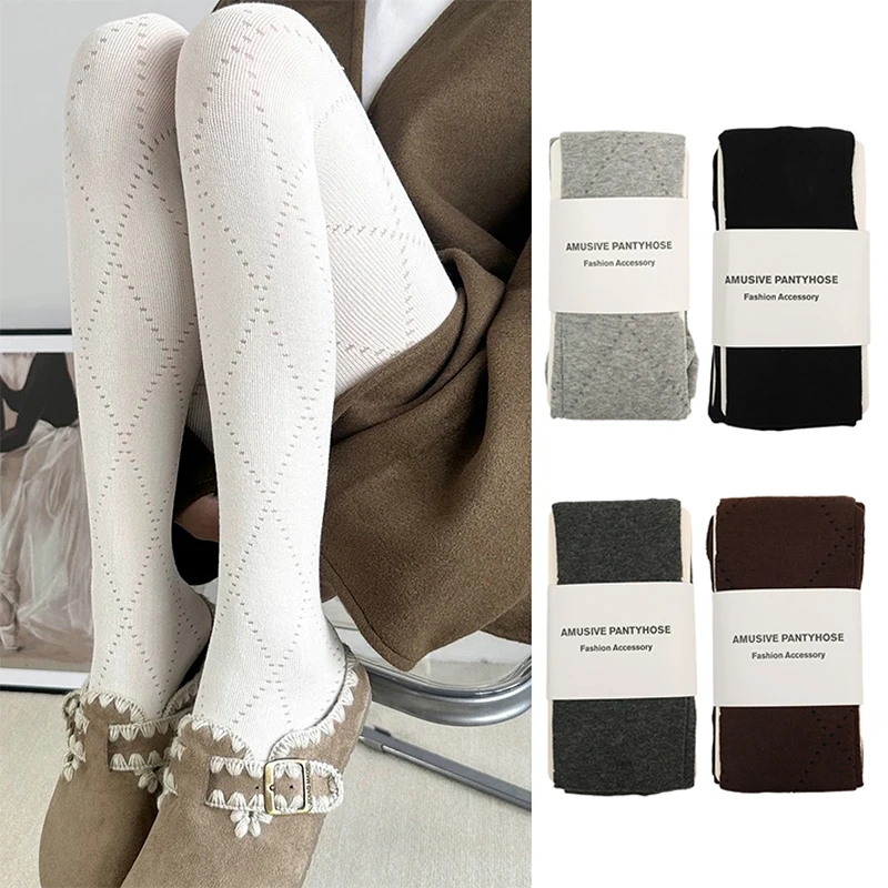 

Новые вязаные колготки женские сексуальные жаккардовые вязаные колготки женские узкие леггинсы носки зимние базовые колготки чулки в стиле Лолиты