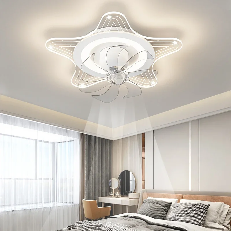 

Modern Simple Led Lamp With Ceiling Ceiling Fan With Remote Control Ceiling Fans With Light Fixture Decoration for Bedroom Home