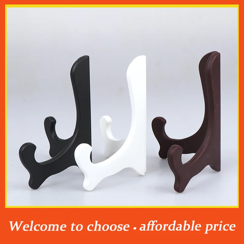 VP 1pc new plastic Portable Easels Plate Holders Picture Frame Display Stand Dish Rack Home Decor