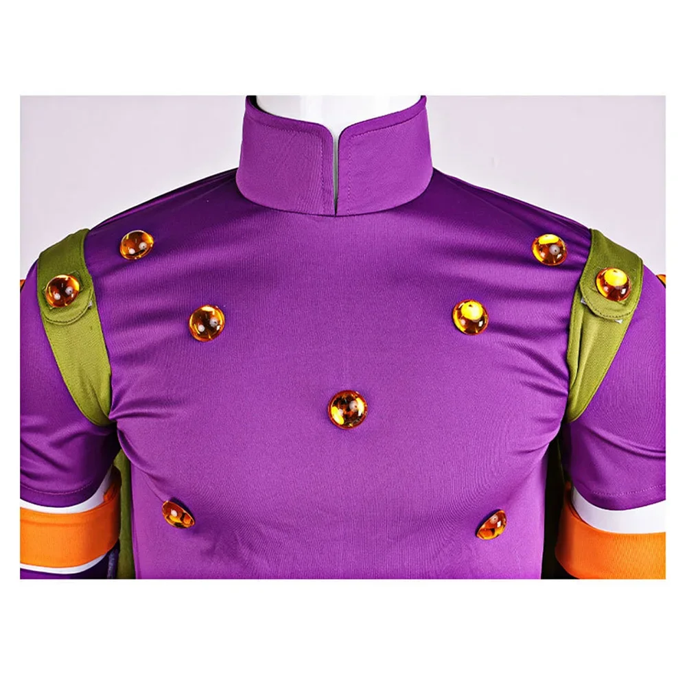 Anime Gyro Zeppeli Cosplay-Kostüm für Männer, Komplette Uniform mit Umhang, Inspiriert von JoJo's Bizarre Adventure, für Halloween und Karneval – Detail 4