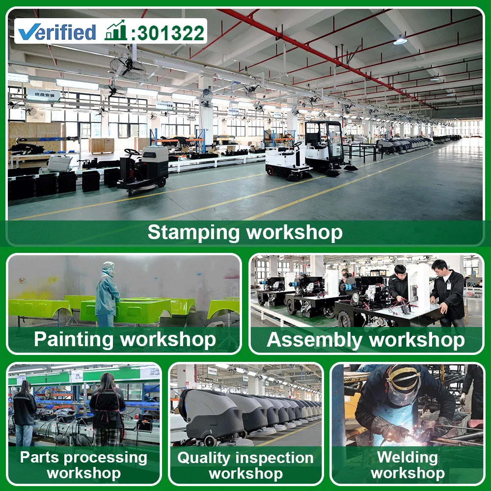 Robot Pembersih Lantai Komersial LVTONG Mesin Pembersih Lantai Otomatis Penyapu Lantai Industri