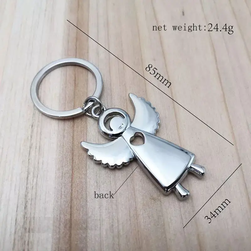 Hot Angel Keychain Key Ring Angel Key Chain Key Holder High Quality Portachiavi Chaveiro Llaveros Bag Charm Gift