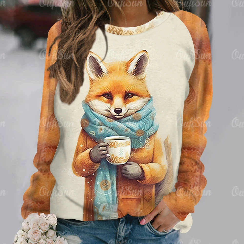 여성용 긴팔 티셔츠, 재미있는 카와이 고양이 동물 프린트 스웻셔츠, 귀여운 O-넥 풀오버, 여성용 맨투맨