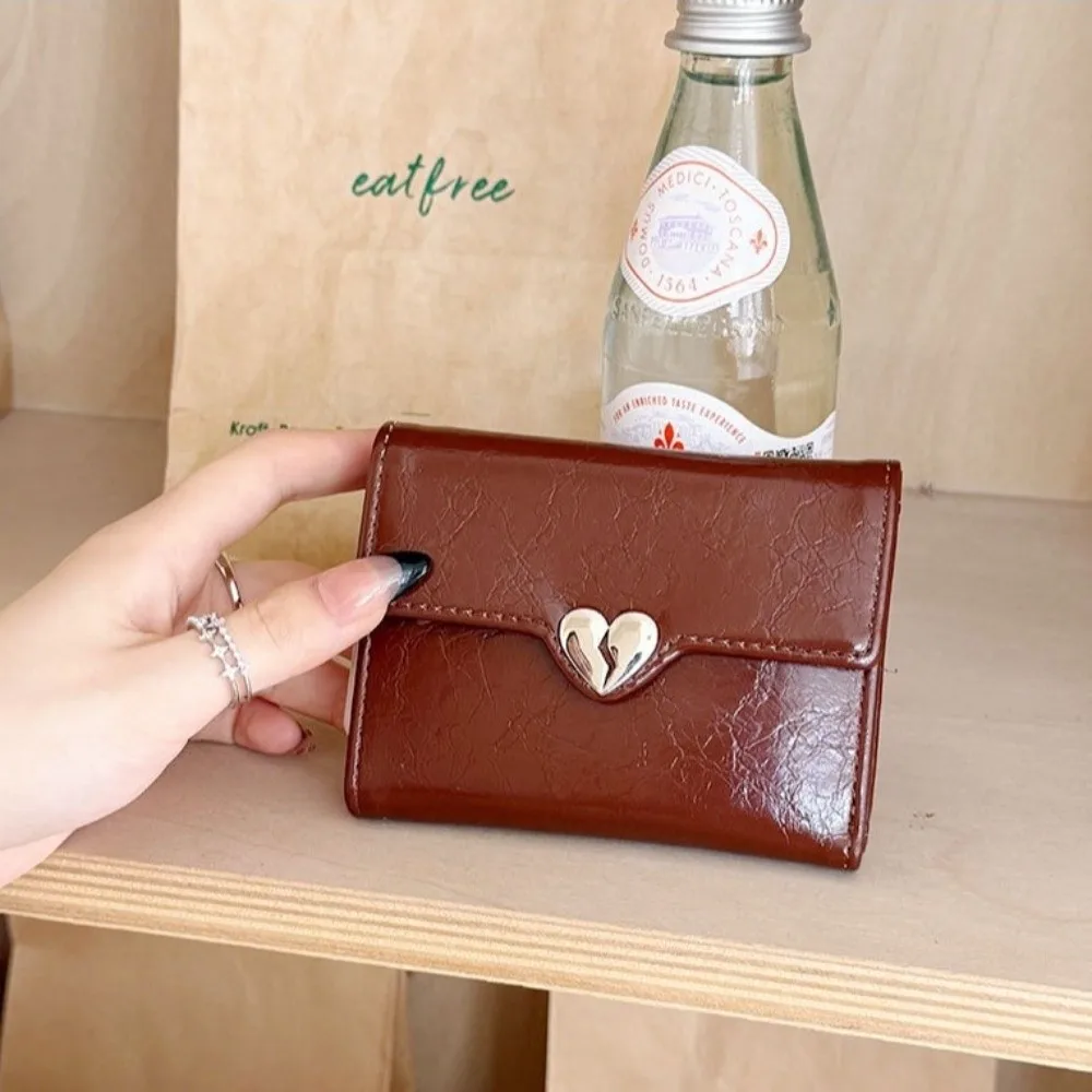 

New Cat Rabbit Printing Coin Purse Folding Tri-fold Credit Card Holder Portable Multi-Slot Coin Pouch Gift for Women