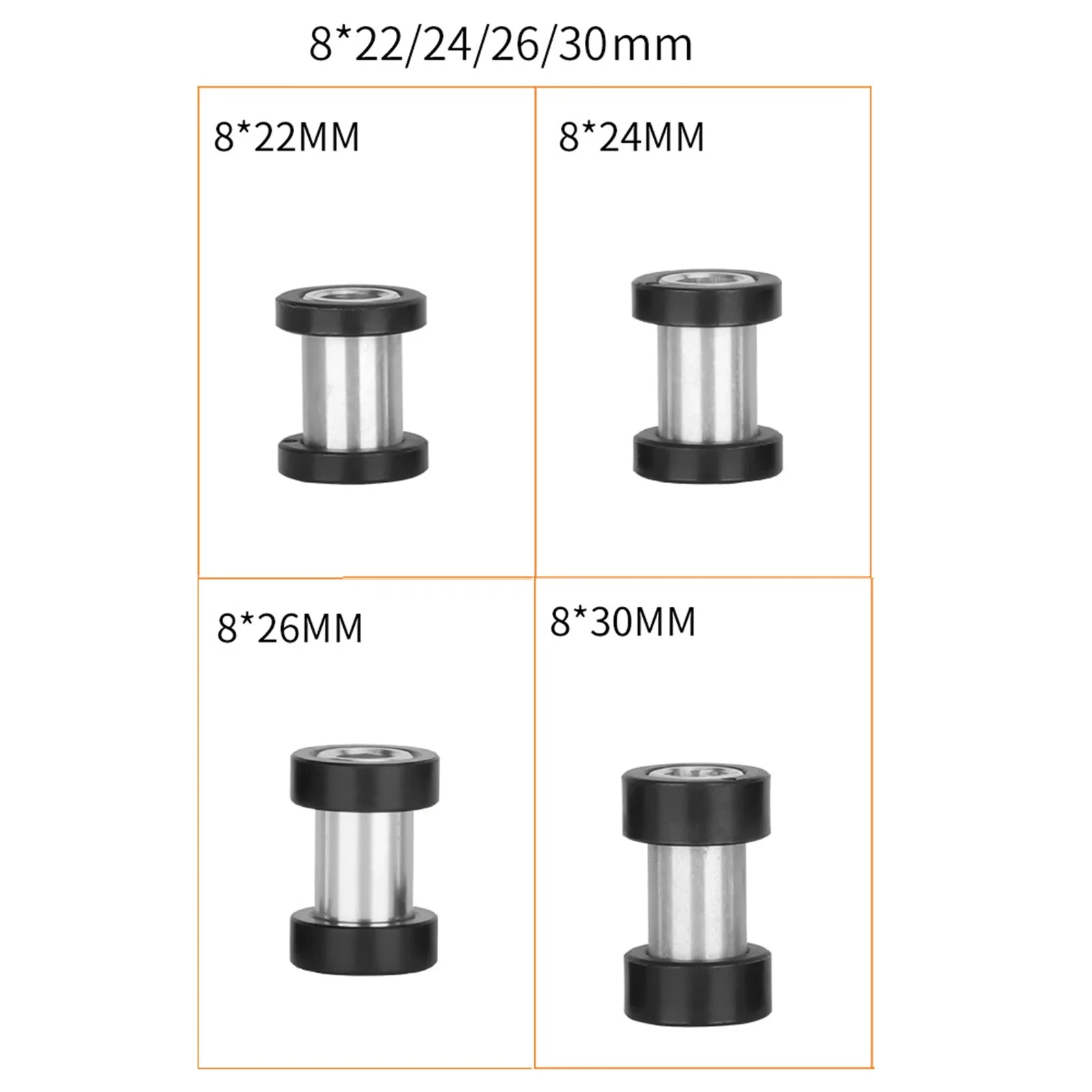 Mountain Bike Rear Shock Absorber Bushing 22/24/26/30mm Soft Tair Suspension Bushing Suit For EXAFORM DNM MTB