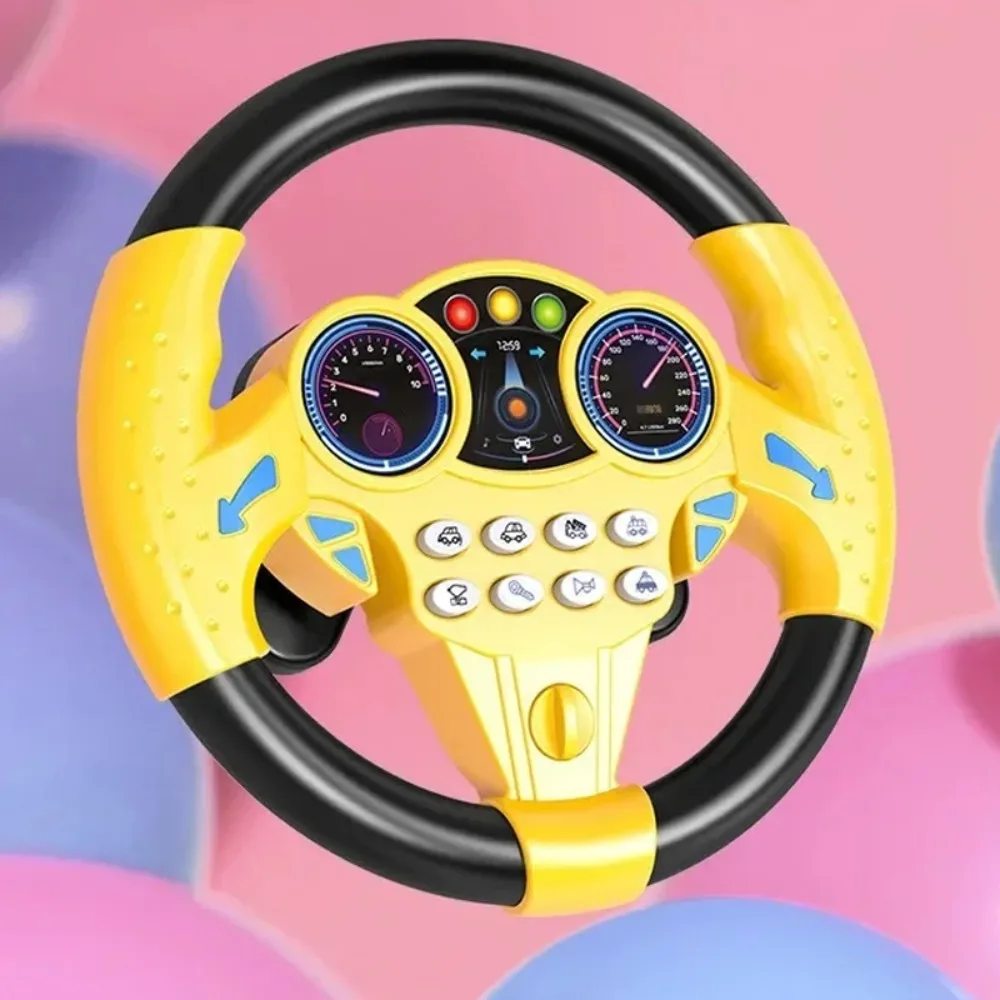 

360 ° Rotation Simulation Steering Wheel Toys Multi Functional Early Education Educational Stroller Steering Wheel Montessori