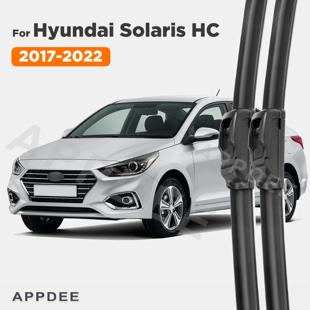 

APPDEE Wiper Front Wiper Blades For Hyundai Solaris HC 2017-2022 2018 2019 2020 2021 Windshield Windscreen Window Brush 24"+16"