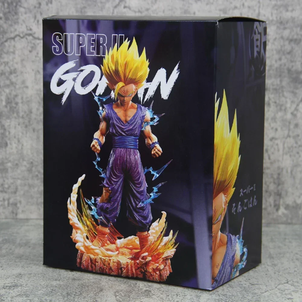 25cm Dragon Ball Z figurka Anime syn Gohan figurka Super Saiyan 2 komórki gra dla dzieci zabawki Decoartion Son Goku darmowy prezent