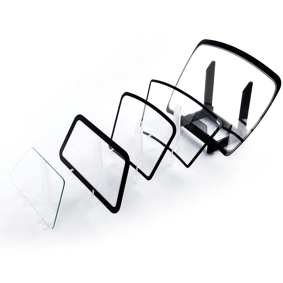 Miniature Windshield Side  Glass Display Model for Window Tint UV Testing & Light Transmission Evaluation,ceramic coating Demo