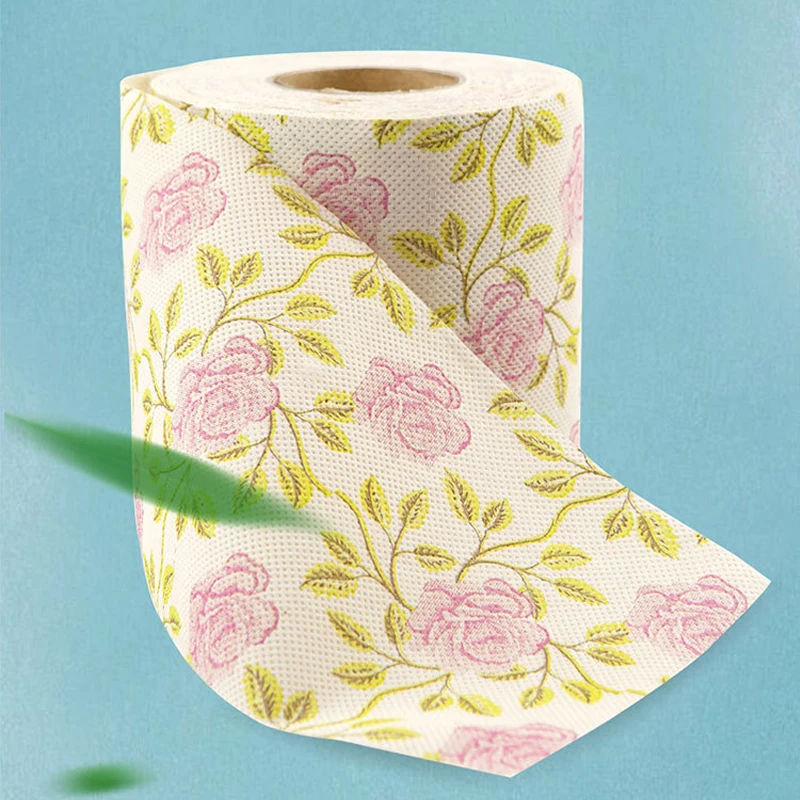 1-5pcs Rose Printed Toilet Paper Colorful Toilet Paper Roll Creative Party Napkin Printed Toilet Paper Flower Toilet Napkins