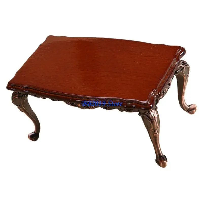 

Q0KB 1/12 Dollhouses Miniature End Table Furniture for Scene Display Home Decoration and Craft Model Project Accessories