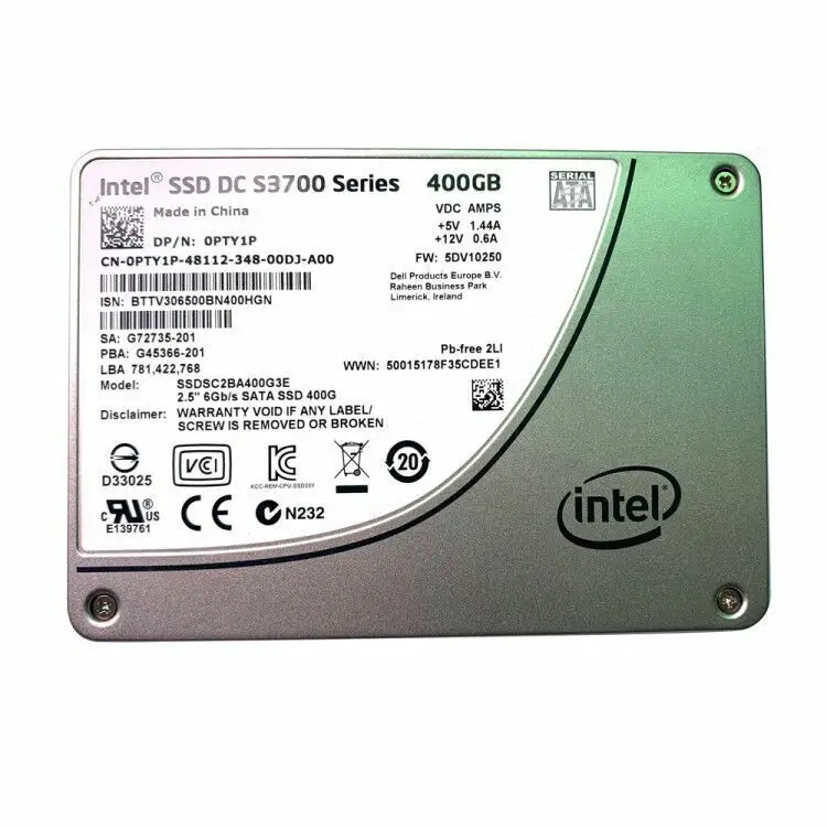 400GB SSD Intel SATA SSDSC2BA400G3 DC S3700 Series Solid State Drive  SSD