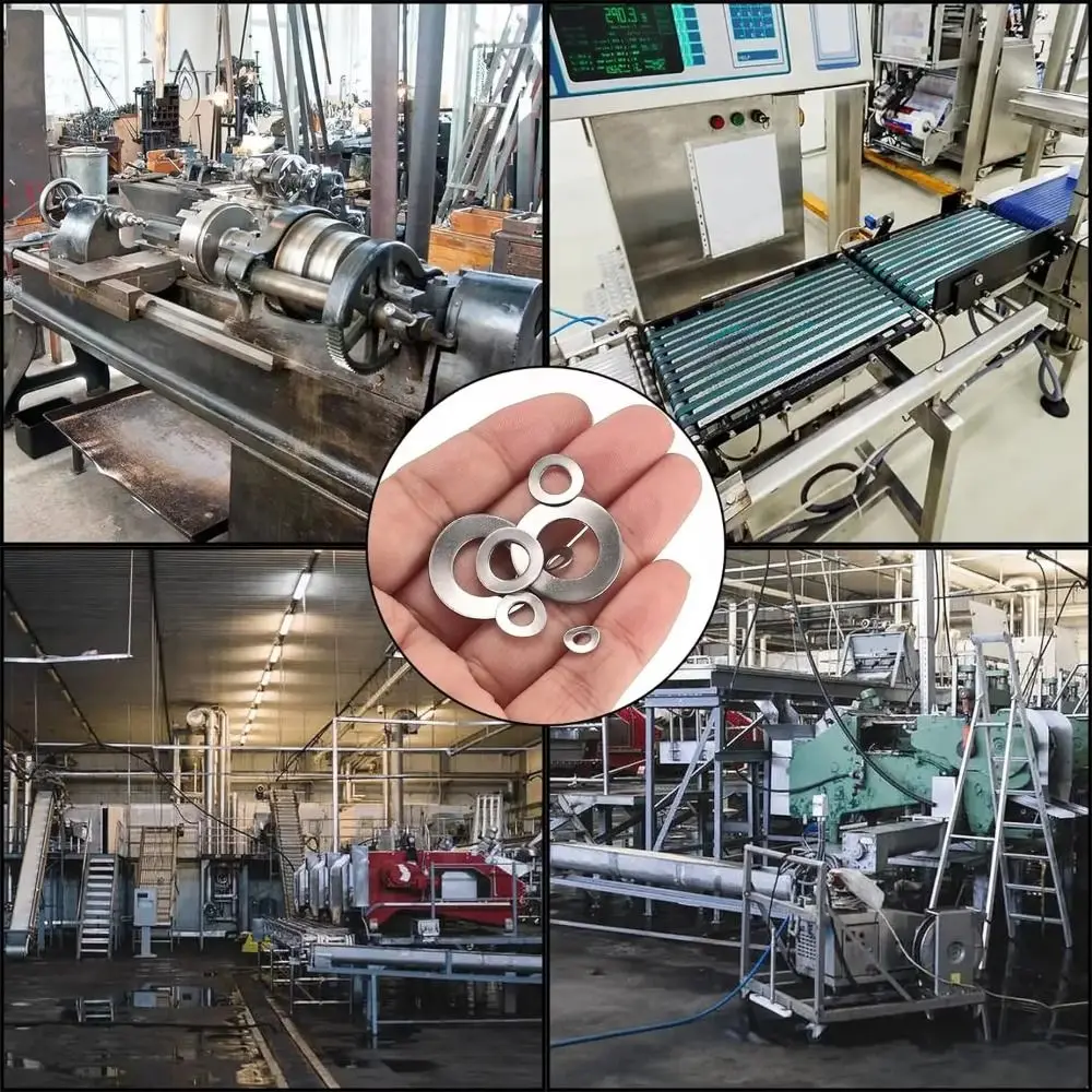 

180Pcs/Box New M2-M10 Flat Washer Stainless Steel Multi-Size Screw Gasket Metal Fasteners Flat Washers Ring