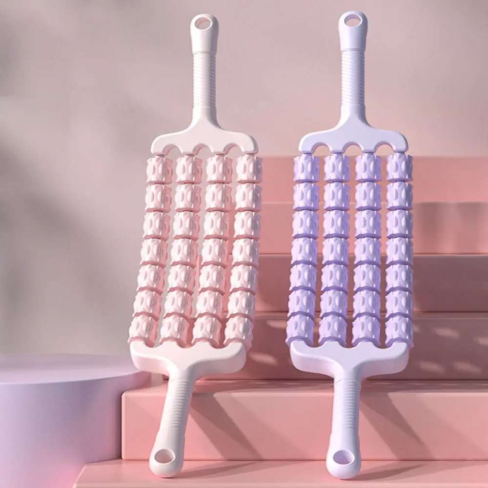 

Изогнутая массажная палочка для йоги, сенсорная тренировка, четыре/шесть рядов, роликовая палочка для мышц, нескользящая палочка для фасции