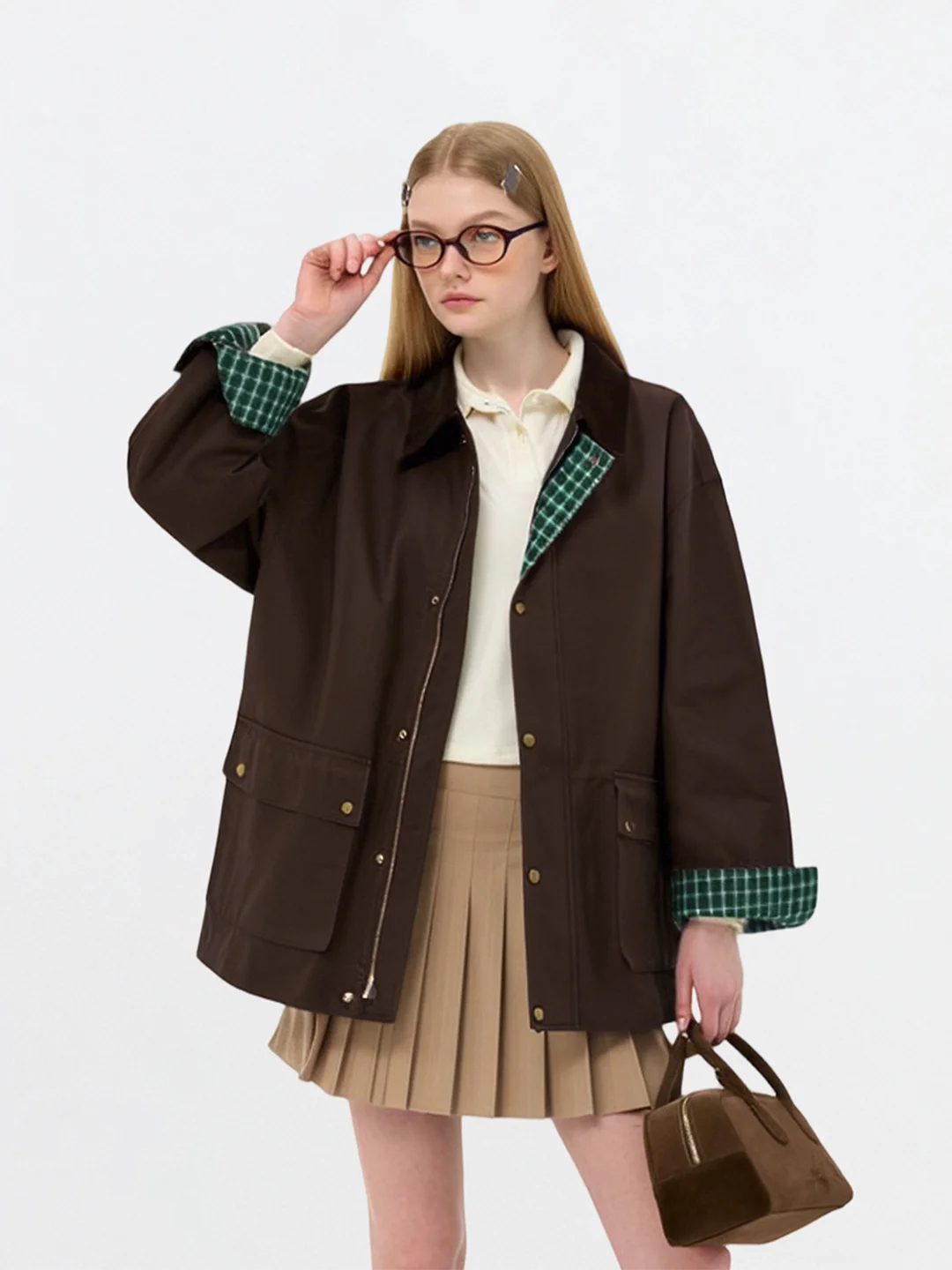 

Куртка AHMI Hunting High nce Che с узорным пэчворком, женская, осенне-зимняя, новая, для работы и повседневной носки