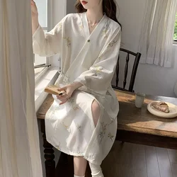 Nightgown Bathrobe Women's Clothing Homewear Spring Autumn Thin New Comfortable Casual Stylish Wearable Simple Loose Large Size