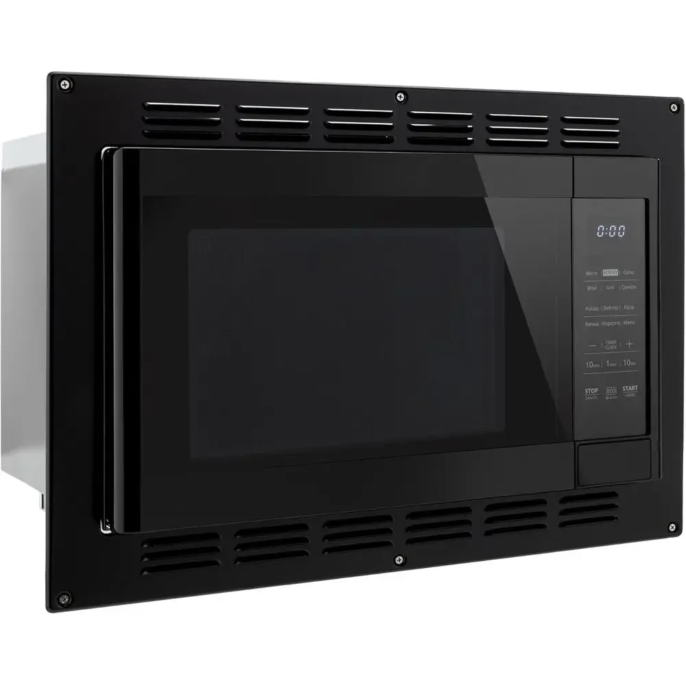 RV Kitchen Air ryer & Convection Microwave with Trim Kit | 1.0 Cu. t. | 120V | 6 Cooking es (Black)