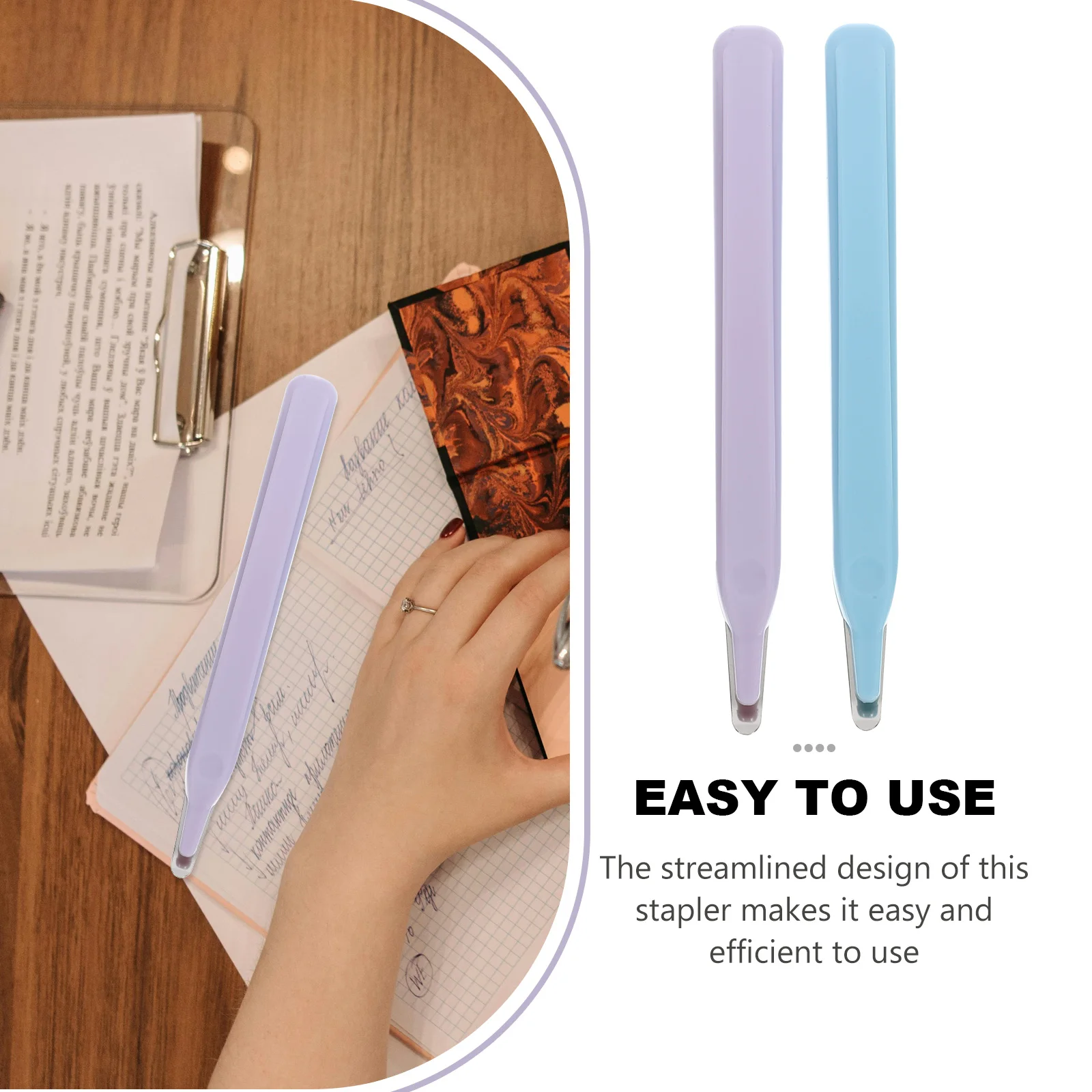 

2pcs Pen Type Staple Remover Tool Nail Lifter Multi-Use Small Handheld Office Home Metal Puller Office Supply Removal