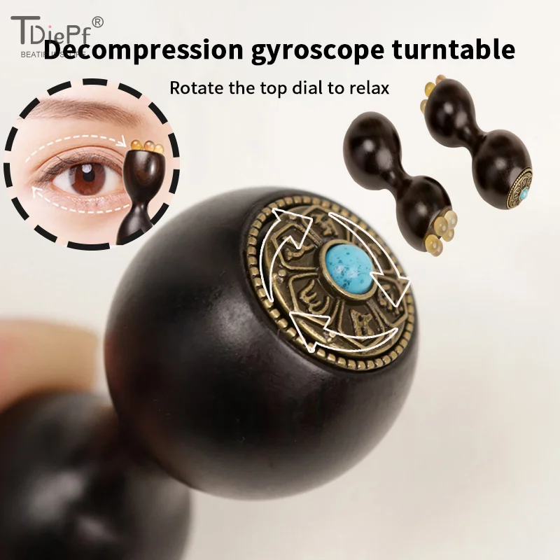 

1Pc Rosewood Gua Sha Face Skin Care Massage Sticks Eye Relaxation Spot Treatment & Anti-aging Massager Rotate Decompression Toys