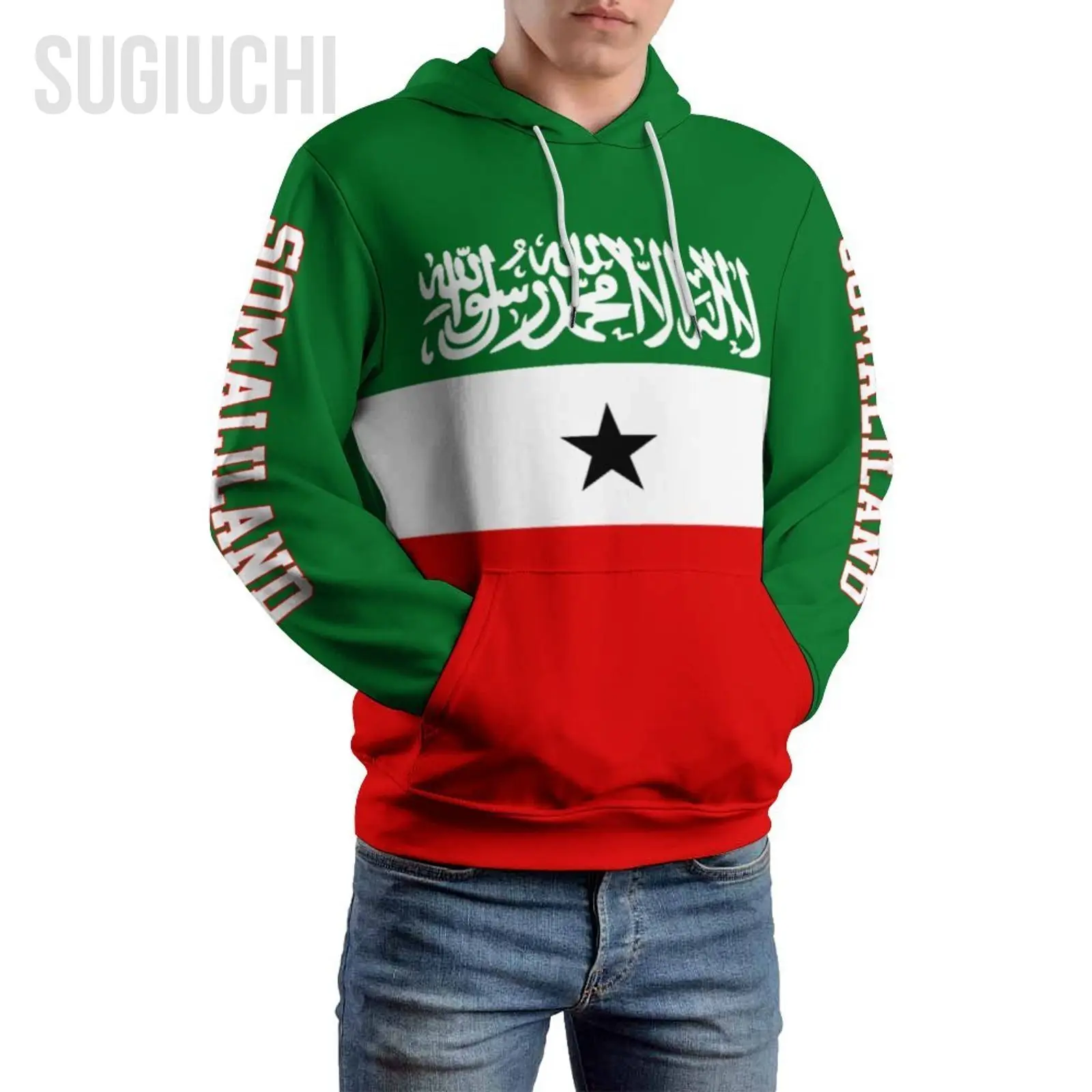 

Unisex 3D Hoodie Somaliland Flag Men Women Polyester Harajuku Sweatshirt Pullover Hoodies Casual Cool