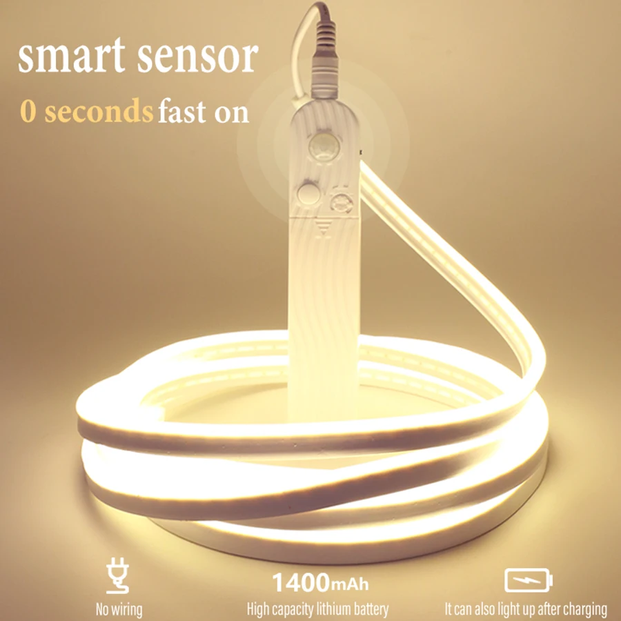 LED Strip led Lamp LED Under Cabinet light with Wireless PIR Motion Sensor USB Port light kitchen Stairs Wardrobe Night Light