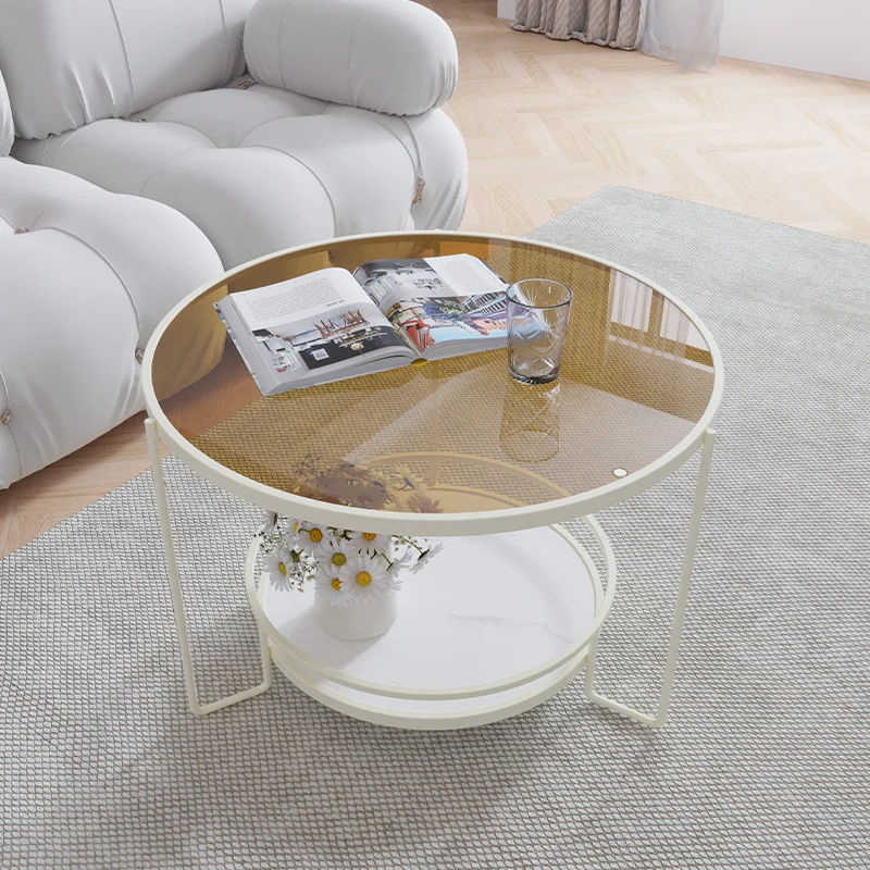 Modern Room Glass Table Basses Dressing Garden Small Poker Fruit Table Laptop Flower Hallway Penteadeira Design Furniture T50CJ