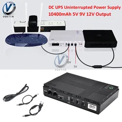 DC UPS 배터리 백업 EU 플러그, 무정전 전원 공급 장치, 10400mAh, 5V, 9V, 12V, 2A, 15V, 24V, 1A 출력, 85-265V