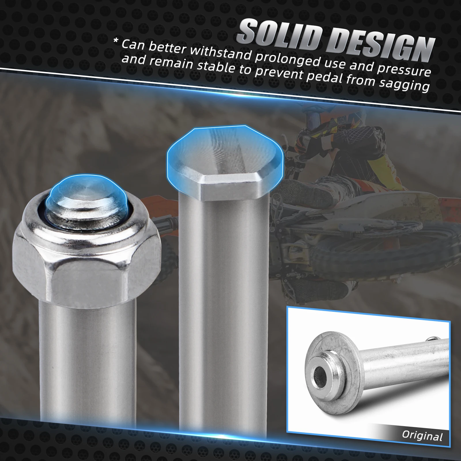 NICECNC القدم الوتد مسند القدمين دبابيس ل Husqvarna TE300 TE250 FE350 FE450 FE501 2024 TX300 TC125 TC250 FC250 FC350 FX450 2023-2024 #4