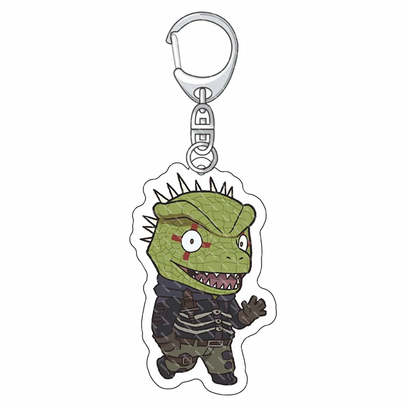 Anime Dorohedoro Caiman Nikaido Acrylic Figure Keychain Pendant Jewelry Bag Charms Fashion Car Key Ring Creative Children Gift