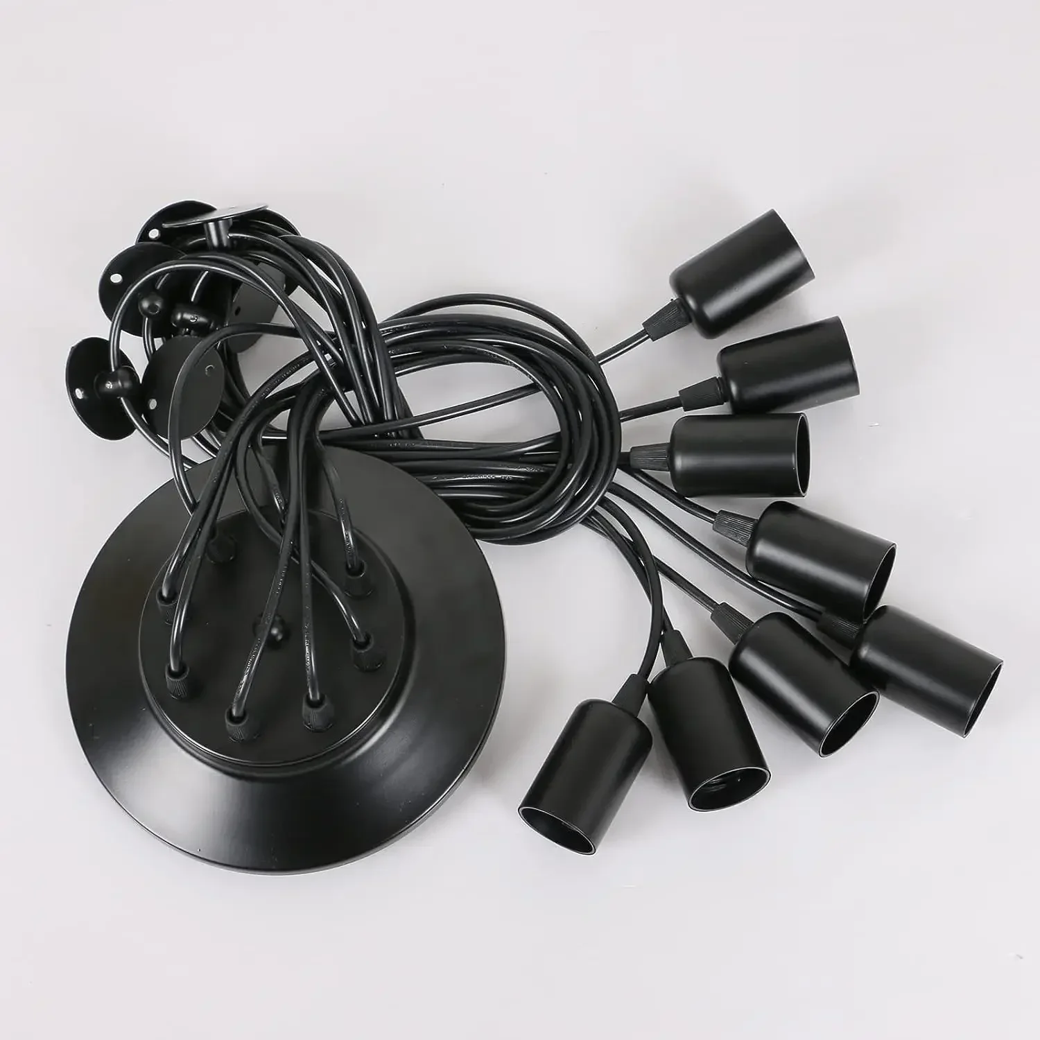 

DIY E27 Modern Nordic Retro Hanging Lamp 6/8 Heads Vintage Art Spider Chandelier for Living Room Home Decor