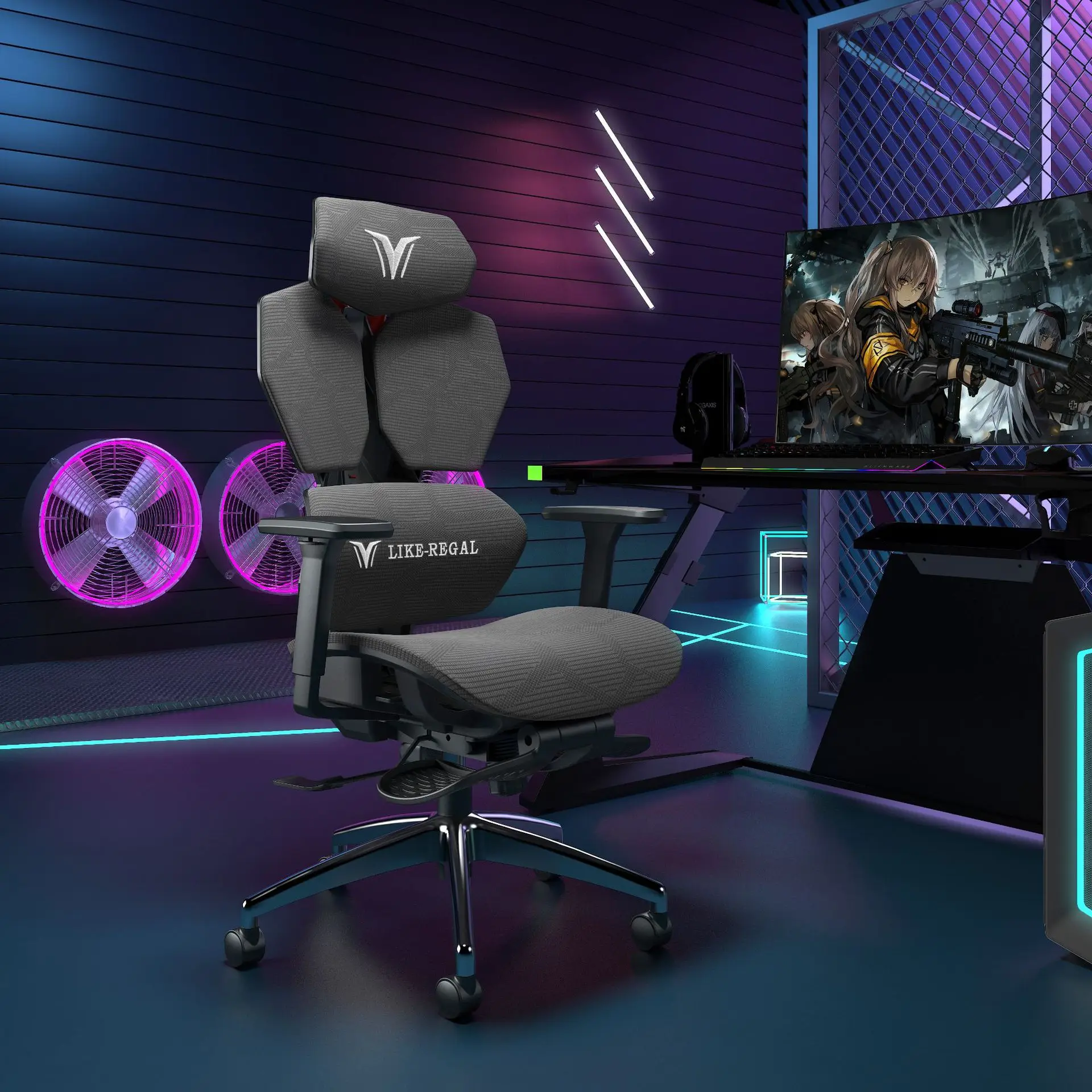 Modern luxury electronic sports game chair, ergonomic chair, waist protection home computer chair