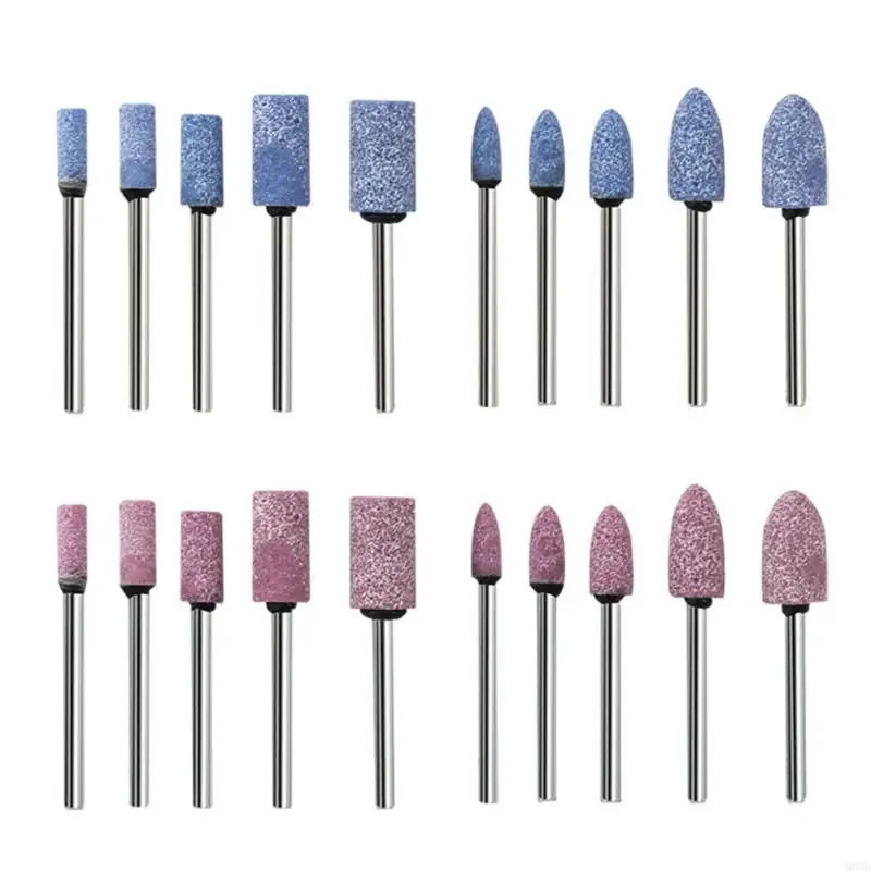 

10 шт., набор шлифовальных бит для полировки головки, набор бит для электрического вращающегося электроинструмента, мраморные