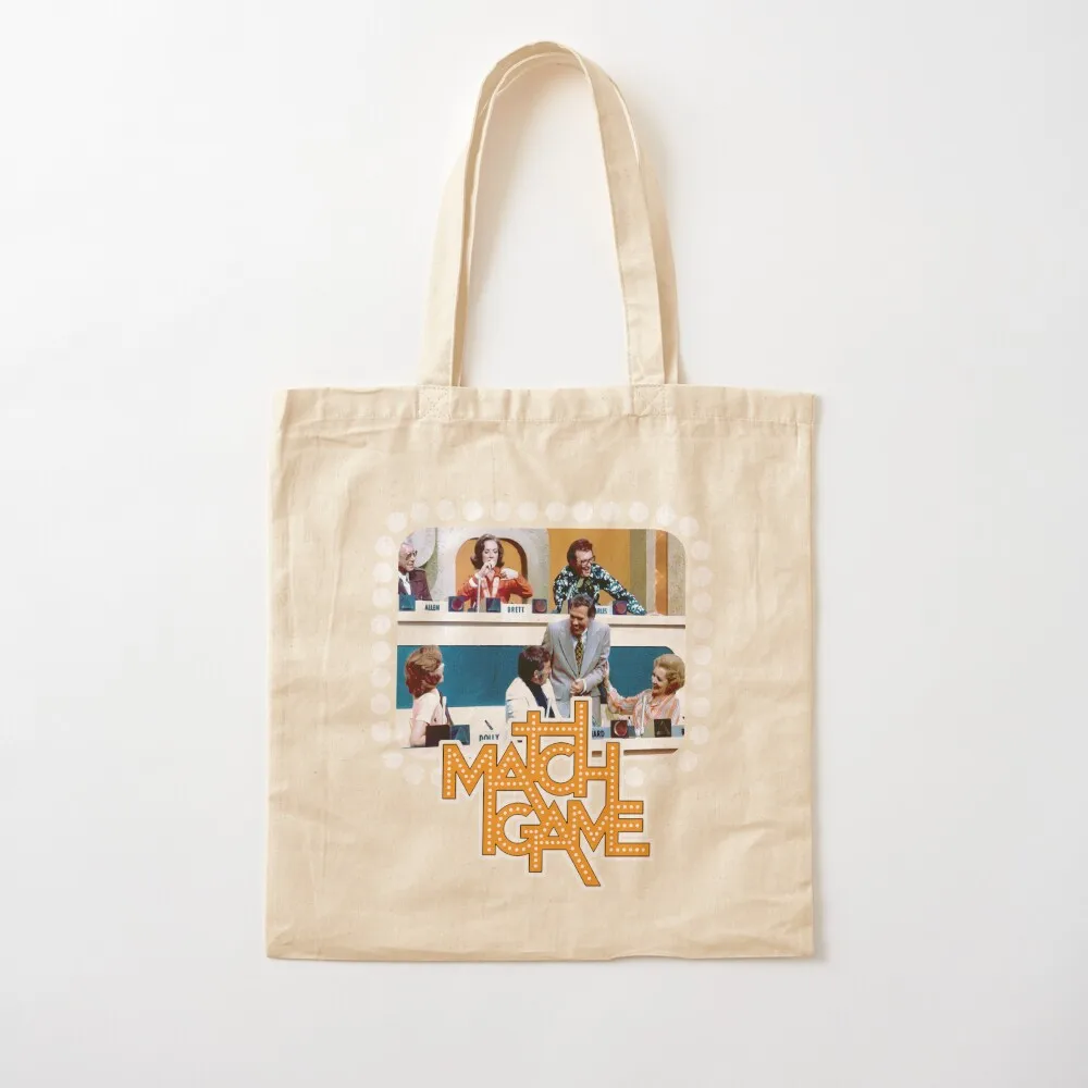 

Match Game cast tribute Tote Bag Big bag supermarket folding bag great Canvas Tote