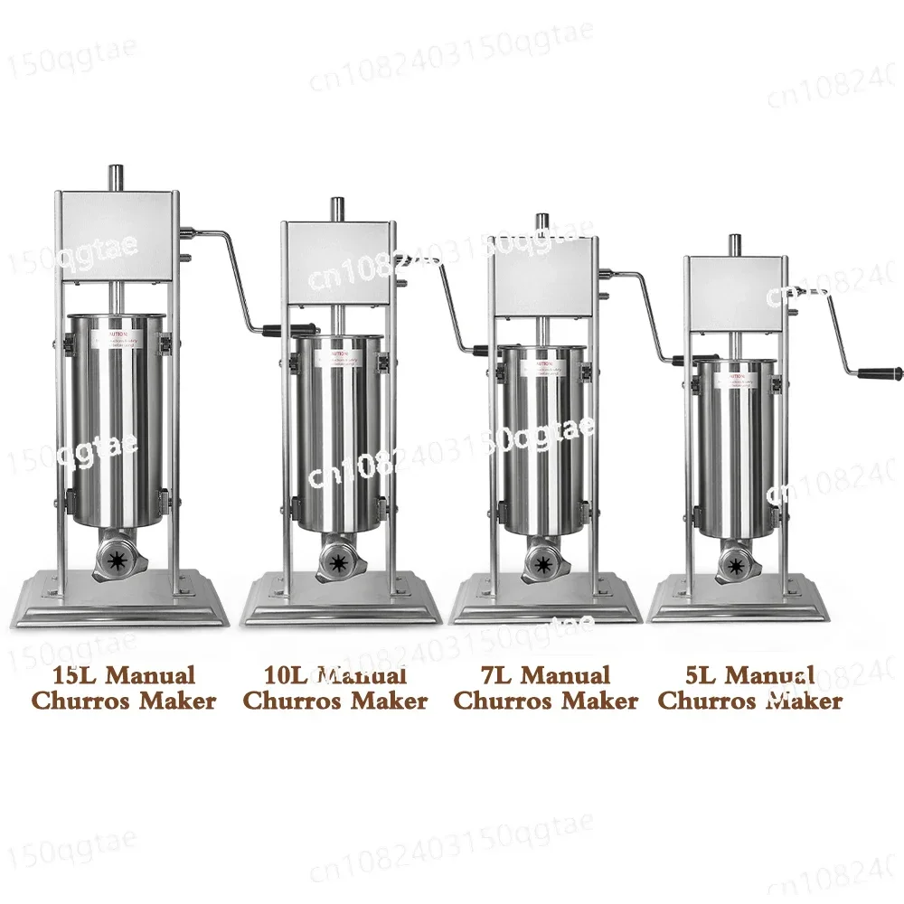 Manual 5L/7L/10L/15L Vertical Machine, Heavy-duty Stainless Steel Commercial with 4 Nozzles