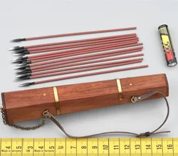 KLG-R028 Vintage Dynasty Ming Asia Jizhou Commander Mini Weapon Model Arrow Bow Water Bottle Accessories For 12