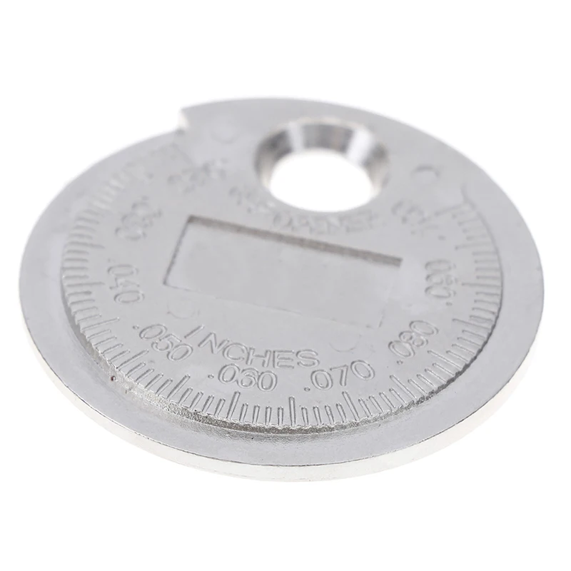 1 ชิ้น Spark Plug Gap Gauge เครื่องมือวัดเหรียญประเภท 0.6-2.4 มิลลิเมตรช่วง Spark Plug Gage