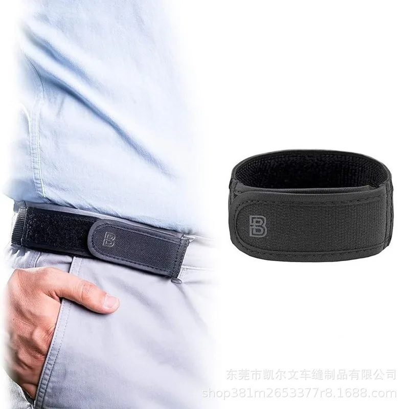 No Buckle Elastic Belt Loop Holder Shock Resist Woven Fabric Shell Material Balanced Elastic Tension Pant Belt Stabilizer