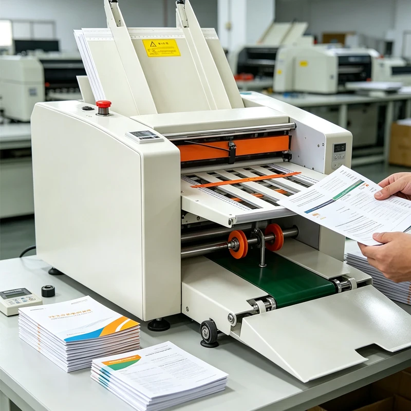 8B-2-9B-4 Automatic Paper Folding Machine, Industrial Creasing Folder for Parcel Factory WrappingMax Line Speed 80m Packaging
