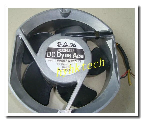 

109E5712DY5J2/J3/J4 12V 2.3A large air volume cabinet metal cooling FAN,Supply 2 lines,3lines,4 lines